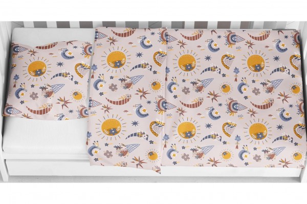 Bambus - kołderka BABY IN BOHO róż