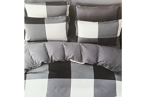 POŚCIEL SATYNOWA 160X200 krata <br> HI_MICROFIBER